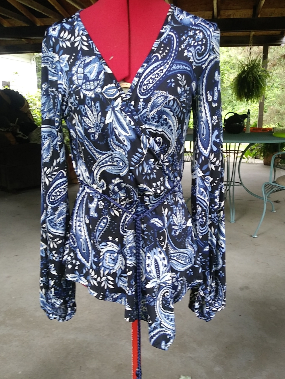 VENUS Paisley Wrap Top 60's- 70's